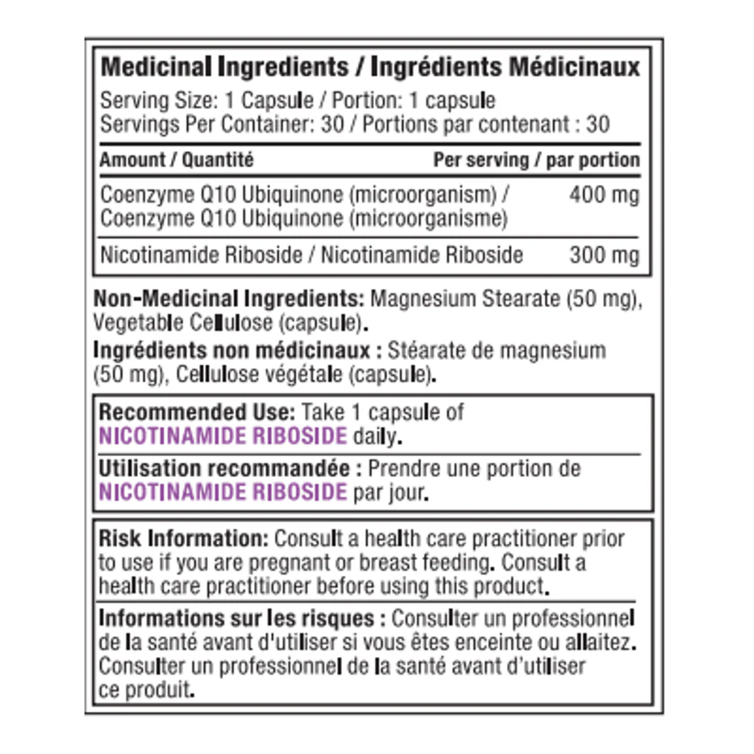 Alora Naturals Coenzyme Q10 + Nicotinamide Riboside - Image 2