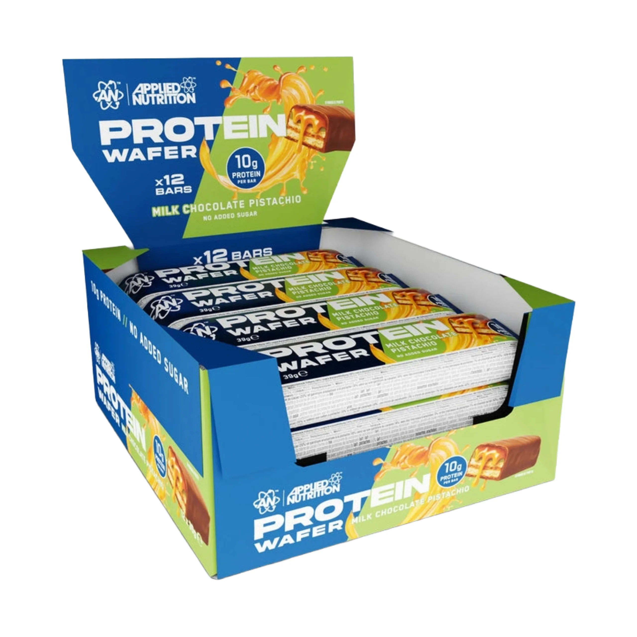 Applied Nutrition Protein Wafer Bar Milk Chocolate Pistachio (Box of 12)