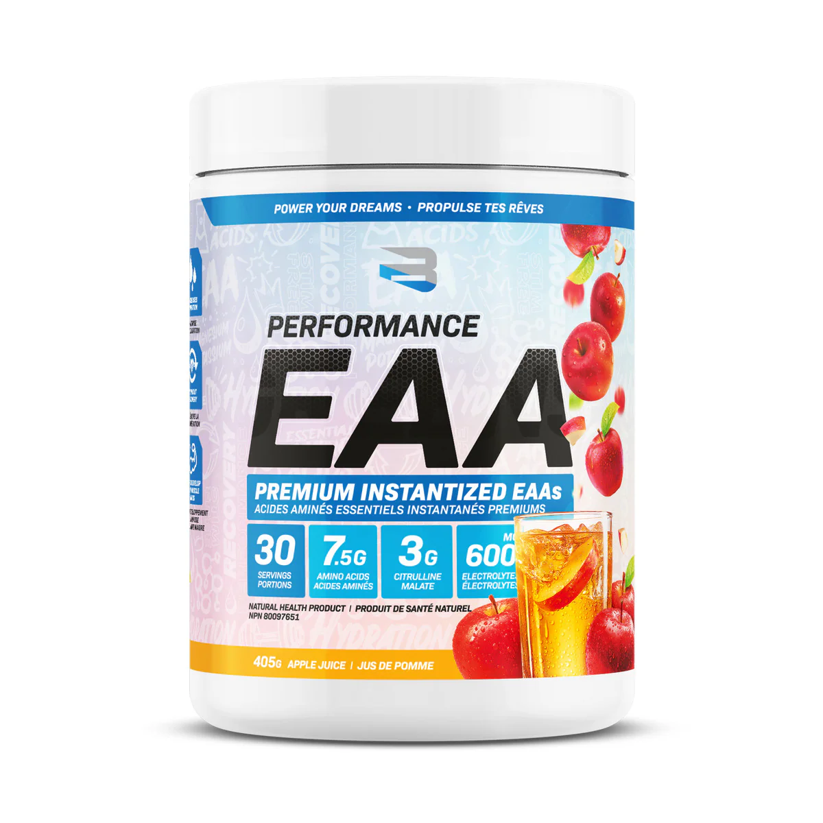 Believe Performance EAA Premium Instantized Essential Amino Acids 390g - Image 13