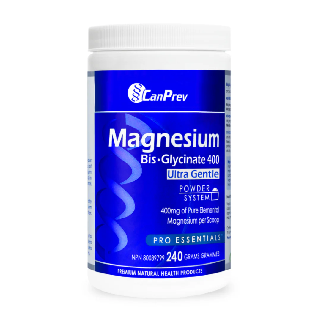 CanPrev Magnesium Bis-Glycinate 400mg Ultra Gentle Powder 240g