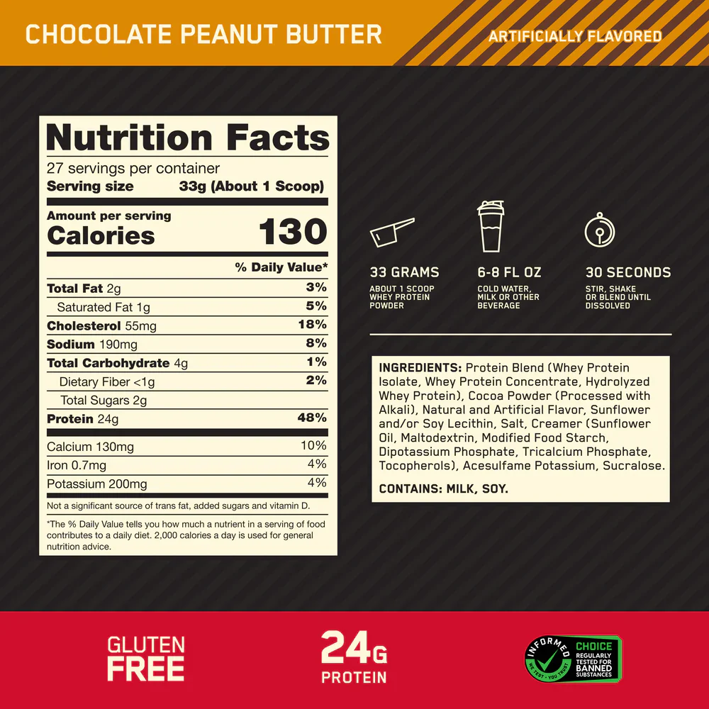 ON Gold Standard 100% Whey Protein 2LB - Image 17
