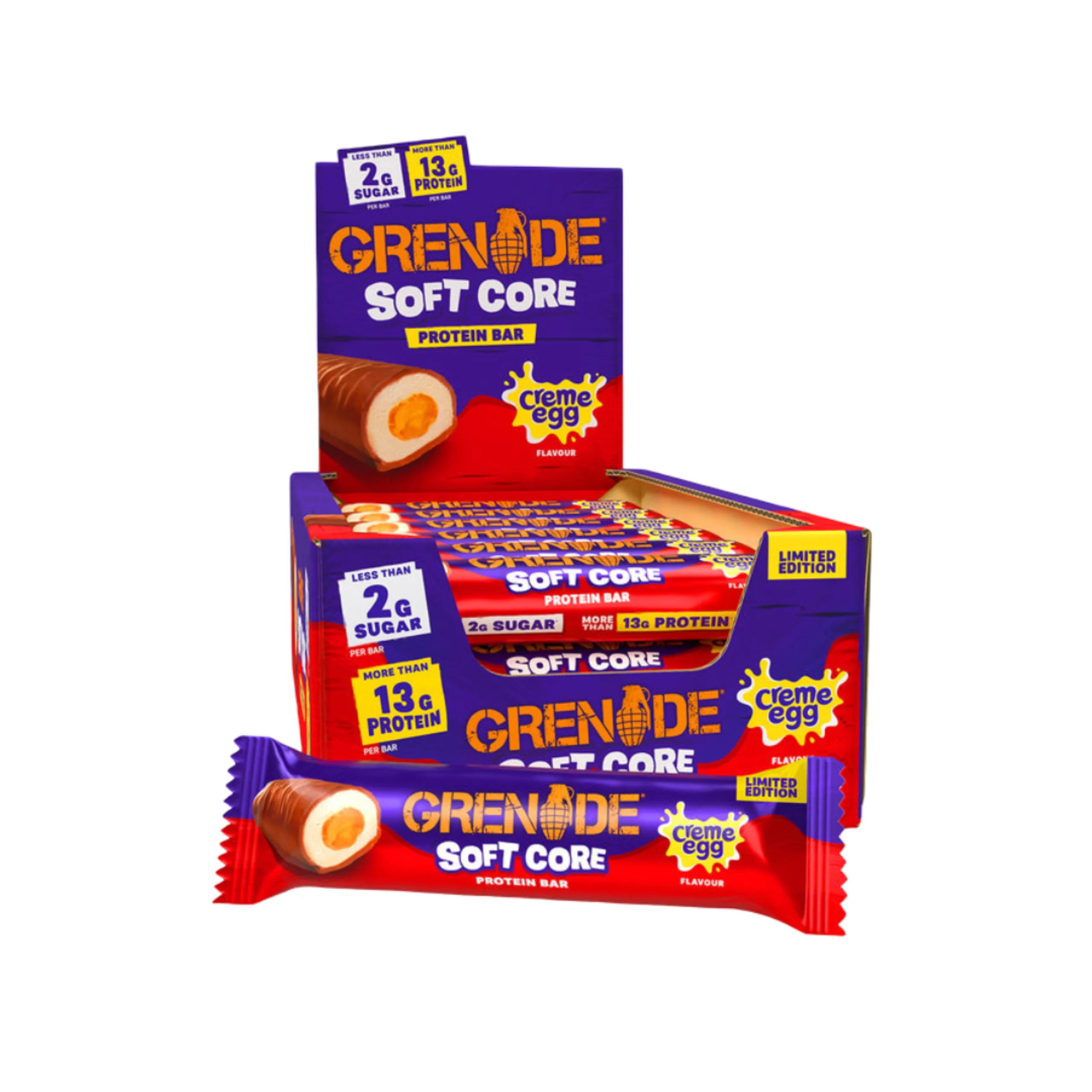 Grenade Soft Core Protein Bar (Box of 18) - Creme Egg