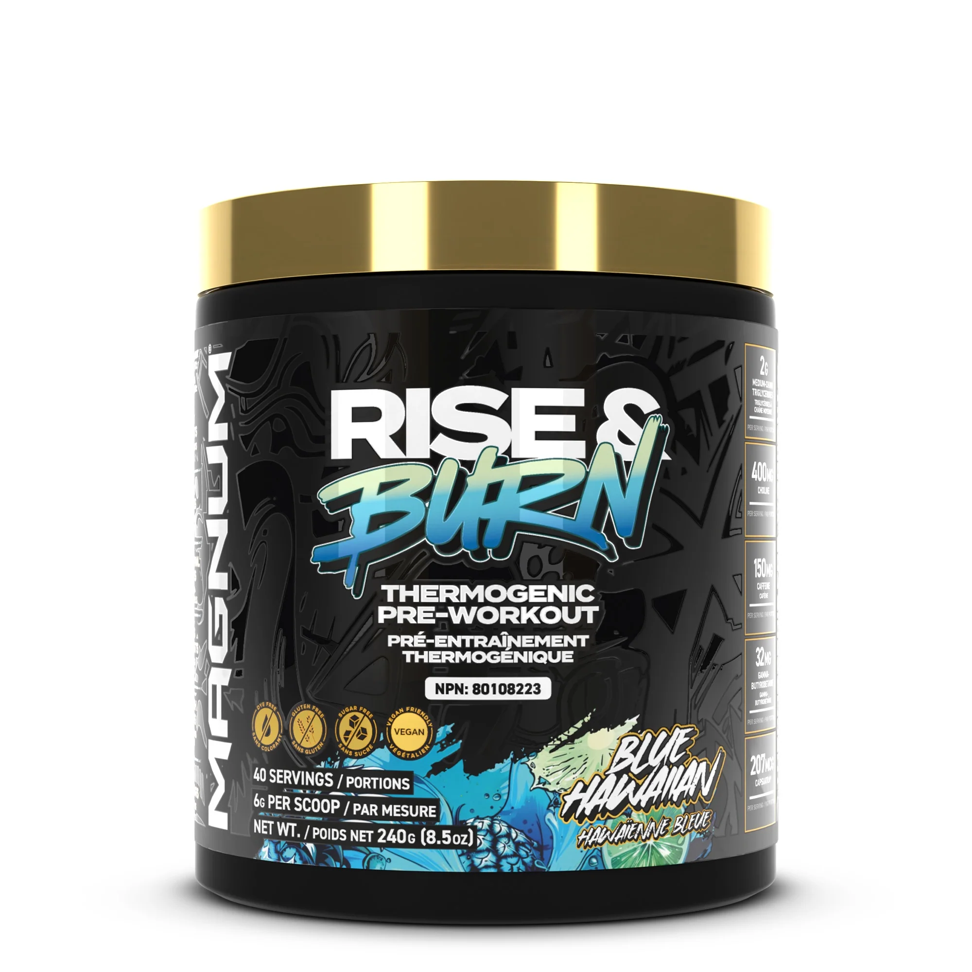 Magnum Rise & Burn Thermogenic 40 Servings