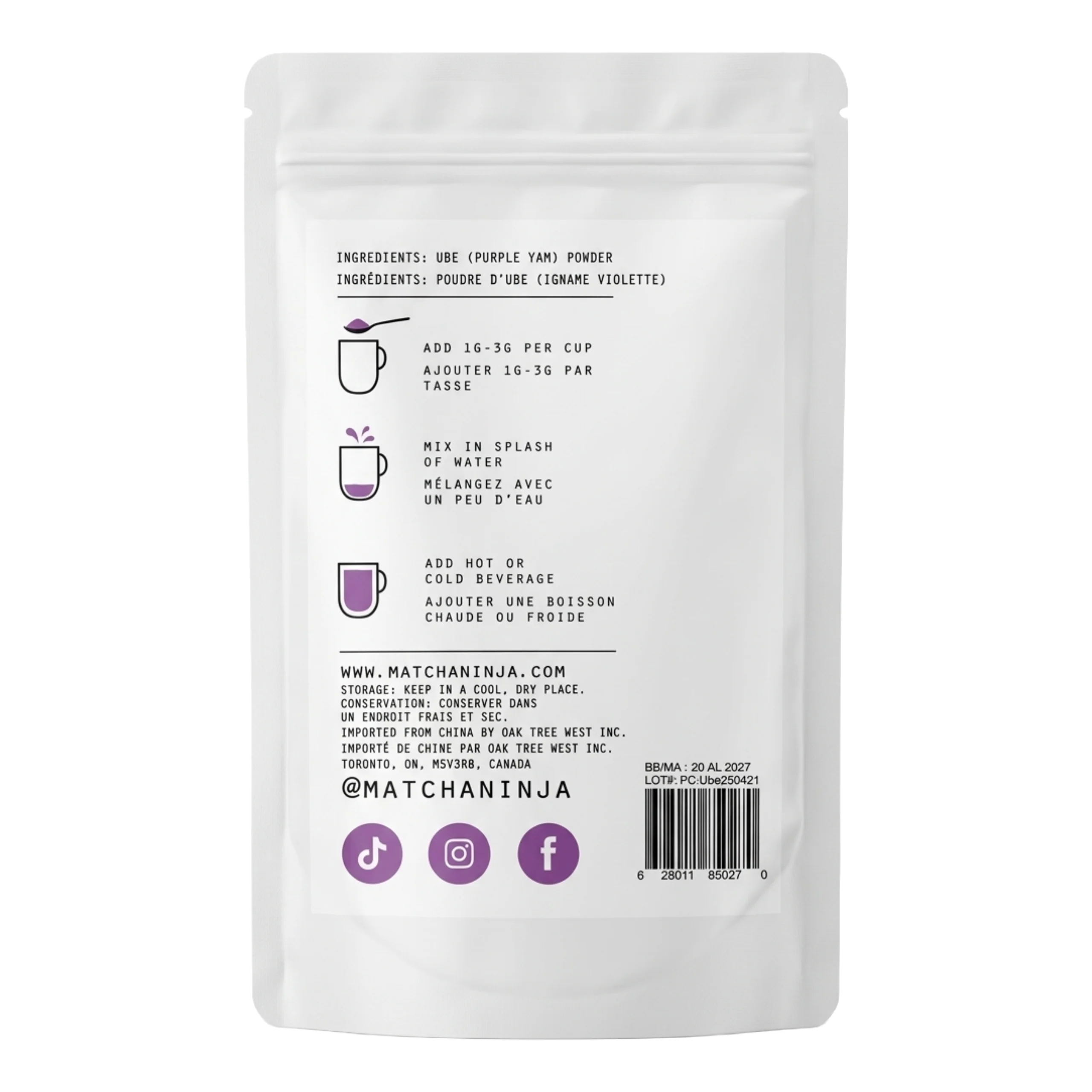 Matcha Ninja 100% Ube Powder 70g - Image 2