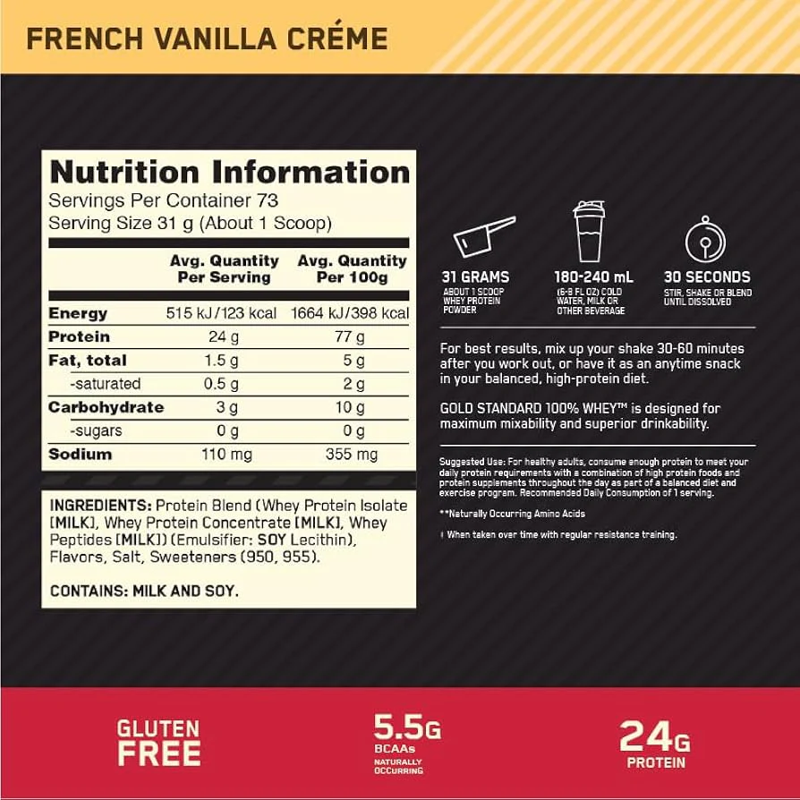 ON Gold Standard 100% Whey Protein 5LB - Image 18