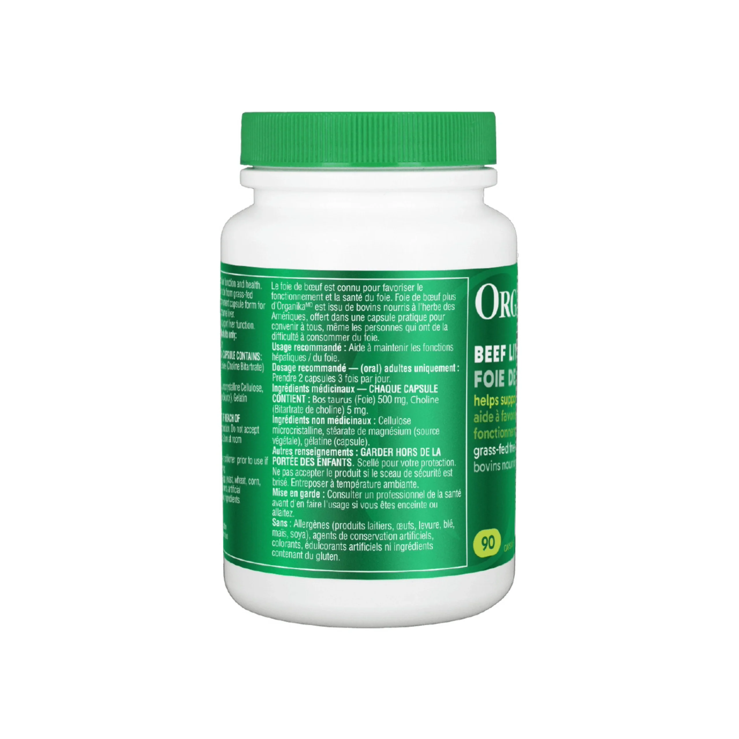 Organika Beef Liver Plus 90 Capsules - Image 2