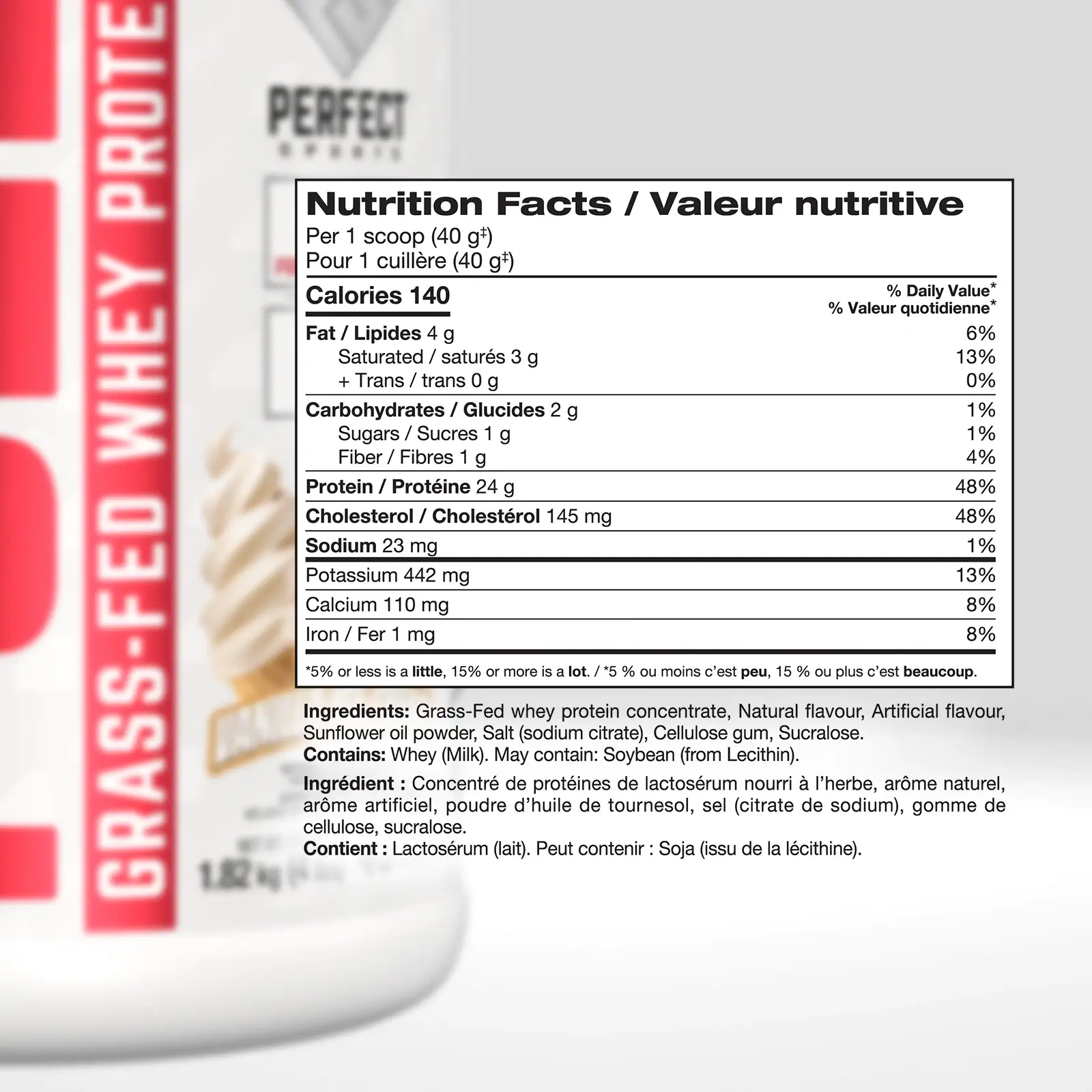 Perfect Sports Ultra Fuel Grass-Fed Whey Protein 4lb - Image 5