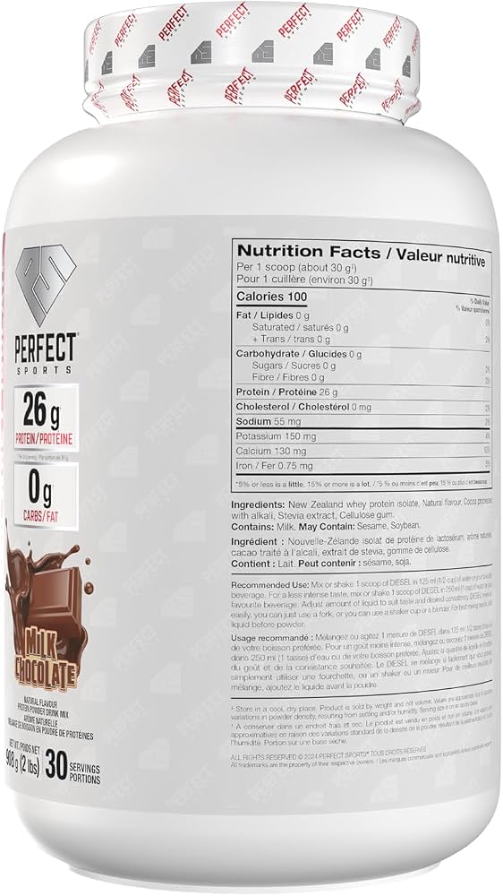 Perfect Sports Diesel New Zealand Whey Isolate 2LB - Image 16