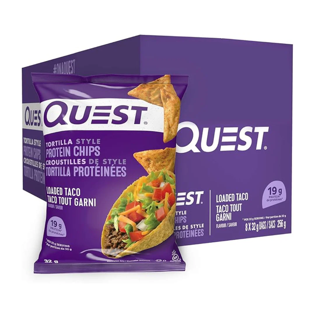 Quest Chips Taco Flavor (Box of 8 Bags)