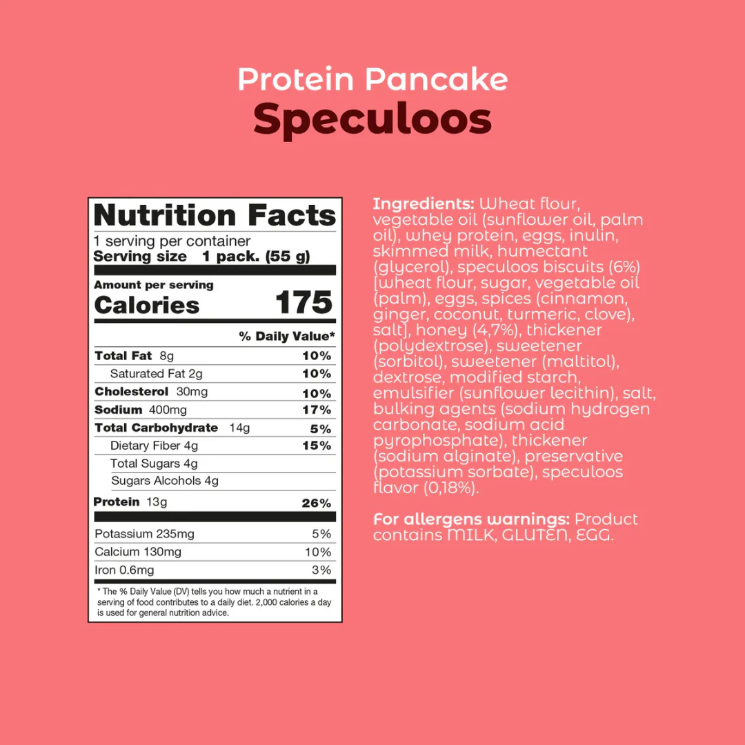 Smarter Snacks Protein Pancake Box of 12 (Sperculoos Cream) - Image 2